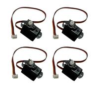 GearHaven Nano Servo 2g 3.7V-6V GS-2502 con interfaccia JST Compatibile con Pezzi di Ricambio per Motori aeroplani Modello RC Indoor(4pcs)