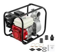 GEARHERO Pompa acqua benzina 3 pollici 6,5 CV 4 tempi OHV pompa motore 210 ccm 4000 giri/min - Alta potenza di portata, funzionamento stabile, risparmio energetico ed efficiente carburante per