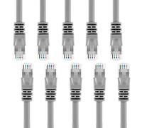Gearit 10-pack, CAT5e Ethernet patch cavo 0.5 metri Gray 15 Feet (10-Pack)