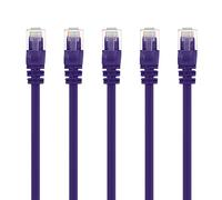 Gearit 10-pack, CAT5e Ethernet patch cavo 0.5 metri Purple 1.5 feet (5-Pack)