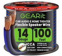 GearIT 14 Gauge 2 x 2,5 millimetri cavo altoparlante cavo Cca (30,4 metri - nero blu)