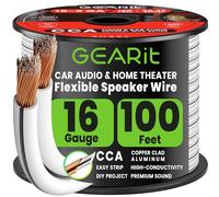 Gearit 16-gauge speaker Wire (100 ft/30.48 meters) nero - garanzia a vita