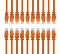 GearIt Cat5e Ethernet cavo patch - Cavo rete LAN per computer Orange 0.15m (20-Pack)
