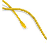 Gearit CAT5e Ethernet patch cavo 0.5 metri - antigroviglio RJ45 cavo di rete LAN per computer, giallo [Garanzia a vita] Yellow 7'