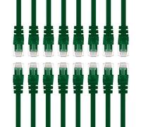Gearit CAT5e Ethernet patch cavo 0.5 metri - antigroviglio RJ45 cavo di rete LAN per computer, verde [Garanzia a vita] Green 5 Feet (16-Pack)