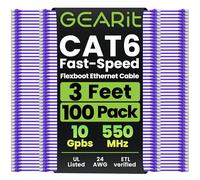 GearIT - Cavo patch Cat6 da 9 m Cat6, cavo Ethernet Cat 6, antigroviglio, flessibile, serie Premium, colore: Viola