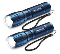 GEARLITE torcia LED Potente Professionale, 2 Pezzi Torcia a Batteria Portatile 3