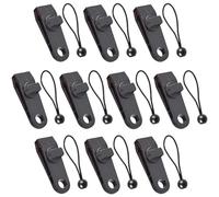 Gearmax 10 Pezzi Kit di Clip per Telo,10 Tenda Campeggio Morsetto con 10 Elastico Sferico Morsetti per Tenda Antivento Clip per Teloni di Fissaggio Clip per Tende e Teloni per Tende,Tende Sole(Nero)