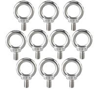 Gearmax 10 Pezzi M8 Bullone per Sollevamento,Anello di Sollevamento Filettato Maschio Acciaio Inossidabile 304 Bulloni Filettatura Maschio Golfari Bulloni ad Occhiello per Attrezzature