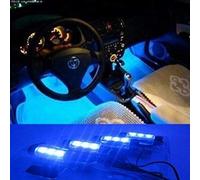 Gearmax® 12V 4LED Interna Auto Atmosfera Decorazione luci Blu della Luce della Lampada