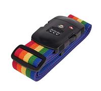 Gearmax® Cinghia Cintura Sicurezza con Combinazione per Valigia Bagaglio（Nero + rosso）