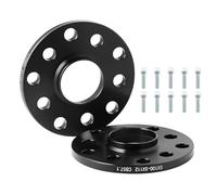 GEARMONSTER Distanziali 2 x 10 mm, set di distanziali LK: 100/5+112/5 NLB: 57.1 con 10 viti per ruota M14 x 1,5, distanziali compatibili con VW Golf GTI Polo