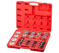 GEARMONSTER Set di cuscinetti silenziosi da 28 pezzi, per cuscinetti della ruota, estrattore, boccole, set di manicotti a pressione con custodia, estrattore, estrattore, montaggio per auto, camion