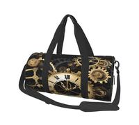 Gears Clock Bronze Century Borse da viaggio di grande capacità e borse sportive maniglie ad anello nella parte superiore borse del fine settimana e borse rotonde possono essere utilizzate sia da