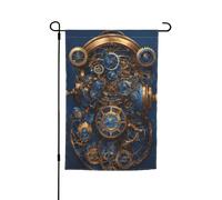 Gears Clock Bronze Century Print 30,5 x 45,7 cm Portico tutte le stagioni bandiere all'aperto decorazione cortile bandiera patio decorazione cortile