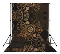 Gears Clock Bronze Century Print Sfondo per Fotografia Ritratto Fotografico Fotografico Studio Prop e Party