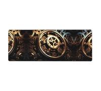 Gears of Running Machinery - Tappetino per mouse con bordo stampato, adatto per l'uso in uffici, biblioteche e case (30 cm × 80 cm)