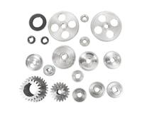 gears, Set di ingranaggi in metallo metrici for C2/C3-398G, BD6-7/CX704, G8688, ricambi for mini tornio Compact 9,For machine tools(18Pcs C3)