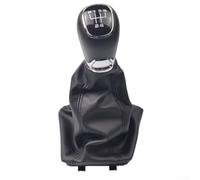 GearShiftKnobforSkodaOctavia2A5A62004-2012, MetalPlasticShifterwithLeatherBoot,DirectReplacementBlack(5 velocità)