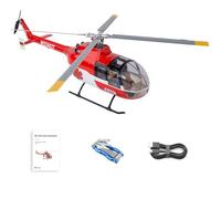 Gearthling BO105 RC elicottero per adulti, 470-Class 2.4G 6CH GPS RC elicottero militare modello con H1 Flight Controller, volo 3D, modello di aereo telecomandato (versione PNP)