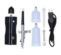 Gearwell Airbrush Kit, Cordless Air Brush, Portable Spray Gun, 27PSI Pressure, 0.3mm Nozzle, Rechargeable Airbrush Set with 20cc and 40cc Replacement Pots
