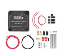 GearWell Dual Battery Isolar, relè VSR, relè di carica divisa, kit di gestione della batteria, 3,0 m DC12V 140A Schermata LED in molità automatica manuale per camion ATV UV SUV