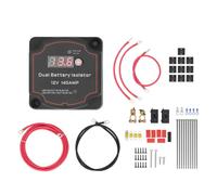 GearWell Dual Battery Isolar, relè VSR, relè di carica divisa, kit di gestione della batteria, manuale di visualizzazione LED 7 m DC12V 140A Molità automatica per camion ATV UTV