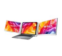 GearWell Monitor Extender, adattatore a schermo del laptop 14 '' con display 1080p e cavalletto, Triple Monitor portatile per il laptop 13-17.3 '' con estensione o schermo