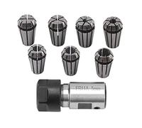 Gearwell Supporto per Albero Motore 7 Pezzi ER11 5mm Asta di Prolunga per Supporto Albero Motore con Pinze a Molla da 1 a 7mm Set per Utensile per Tornio di Fresatura