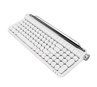 Gearwell Tastiera per macchina da scrivere retrò, tastiera da gioco meccanica stile macchina da scrivere, tastiera da gioco BT retrò retroilluminata RGB a 100 tasti (Bianco)
