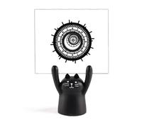Gearwheel Combinazione Incantesimo Memo Holder Cartoon Gatto Nero Stand Decorazione