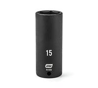 GEARWRENCH 1/4" Drive Deep Impact Metric Socket 15mm, 6 Point - 84150D