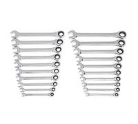 GEARWRENCH 20pc SAE/Metric Ratcheting Combination Wrench Set - 35720A-02