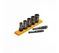 GEARWRENCH 7 Pc. 1/4 & 3/8" Drive Metric Bolt Biter Impact Extraction Socket Set - 87911