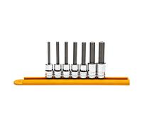 GEARWRENCH 7 Pc. 3/8" Drive Mid-Length Hex Bit Socket Set, Metric - 82546