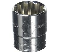 Gearwrench 80769 1/2" Drive 12 Point standard SAE socket 2,5 cm nero