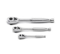 GearWrench 81310 Set di Cicchetti a Goccia a Sgancio Rapido da 45 Denti 1/4 pollici, 3/8 pollici e 1/2 pollici, 3 Pezzi