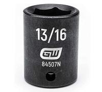 Gearwrench 84507 N 1/5,1 cm Drive 6 Point standard Impact SAE socket 13/40,6 cm nero