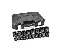GearWrench 84932N - Set di chiavi a bussola a percussione SAE 1/2", 19 pezzi
