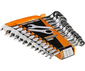 GearWrench 85597 Set di Chiavi Metriche a Cricchetto Aperte, 12 Pezzi