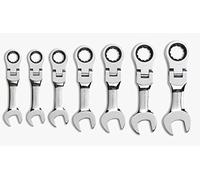 Gearwrench 9570 7 Piece SAE Stubby flex-head combination cricchetto