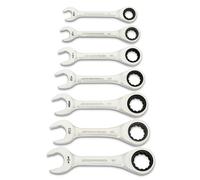 GEARWRENCH Chiave combinata a cricchetto a 90 denti, 12 punti, 7 pezzi, SAE | 86858