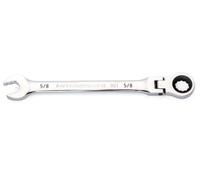 GEARWRENCH Chiave combinata a cricchetto con testa flessibile a 12 punti, 4 gradi, 86747, cromata, 5/8"