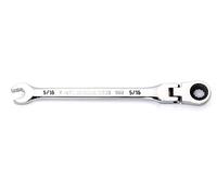 GearWrench Chiave combinata a cricchetto con testa flessibile a 12 punti, 5/16", 4 gradi, 86741