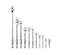 GearWrench Set di 11 cricchetti a goccia da 1/4", 3/8" e 1/2", 84 denti, 81296A-07