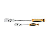 GEARWRENCH Set di 2 cricchetti da 1/4", 3/8", con testa flessibile, 90 denti, 81204T
