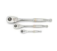 GEARWRENCH Set di 3 chiavi a cricchetto a sgancio rapido a 90 denti da 1/4", 3/8" e 1/2" | 81310T