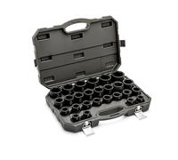 GEARWRENCH Set di chiavi a bussola metriche a 6 punti, attacco da 3/4", 26 pezzi, 19 mm-50 mm, 84031