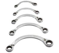 GEARWRENCH Set di chiavi a cricchetto reversibili a mezza luna, 5 pezzi, 12 pezzi, metriche - 9850