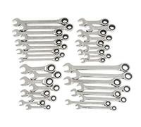GearWrench Set di chiavi a cricchetto standard e tozze da 34 pezzi, SAE e metriche - 85034